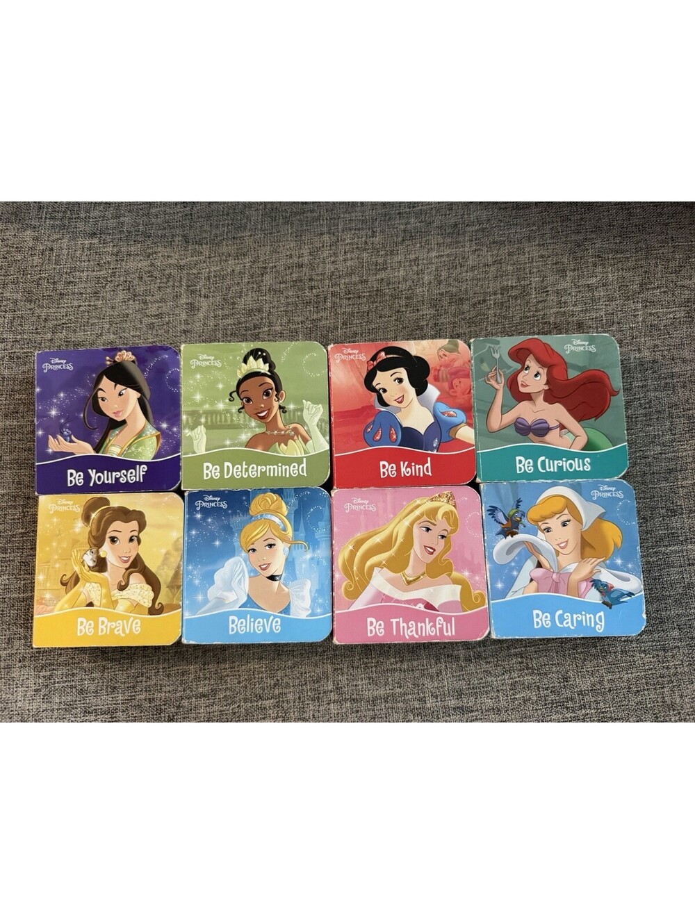 Disney Princess Board Books Lot of 8 My First Library Values Set